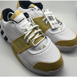 adidas Agent Gil Restomod White Pyrite Black Men's Basketball Shoe NWB men 10.5‎